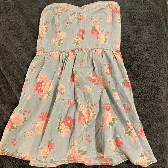 Strapless Forever 21 Floral Dress - Picture 1 of 3
